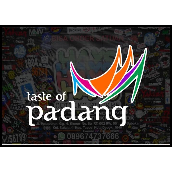 

HOT DEAL CUTTING STICKER TASTE OF PADANG UKURAN 15 CM !!!