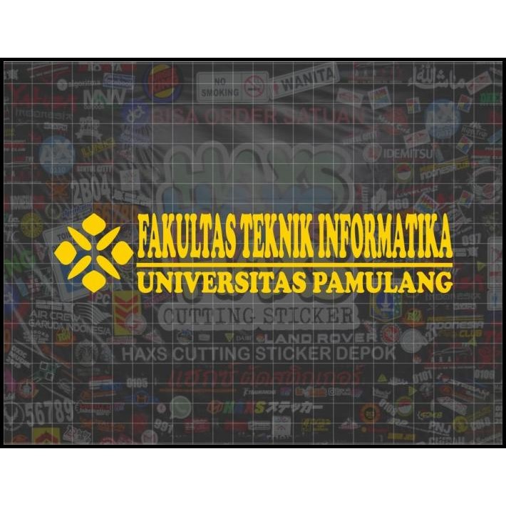 

BEST DEAL CUTTING STICKER FAKULTAS TEKNIK INFORMATIKA UNPAM UKURAN 20X4 CM UNTUK !!!!