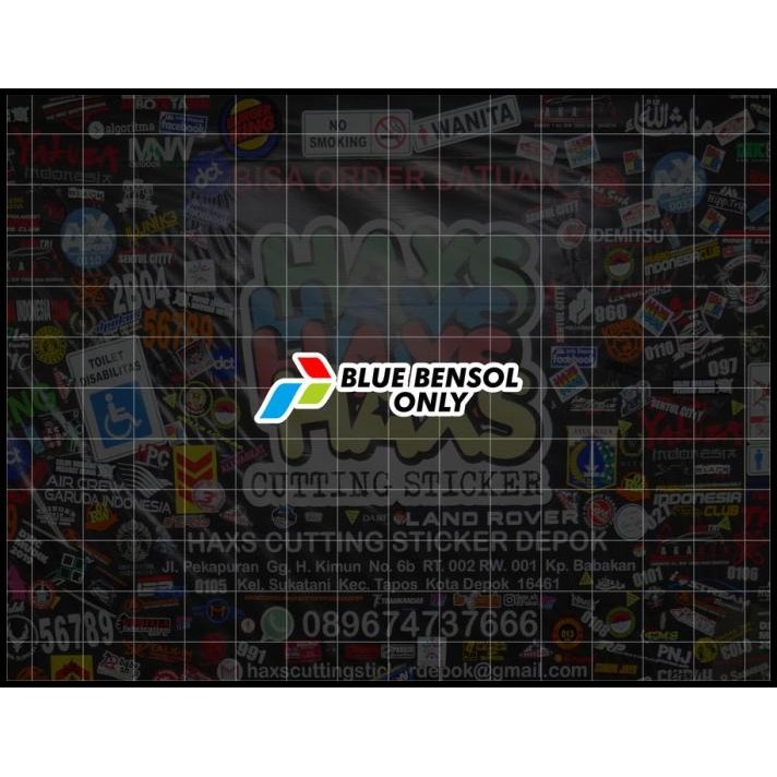 

HOT DEAL CUTTING STICKER BLUE BENSOL ONLY UKURAN 5 CM ADA LIS !!!!