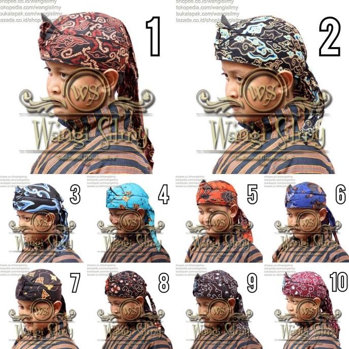 New Arrival  Iket Sunda Tradisional Anak - Totopong Ikat Bendo Blangkon Anak