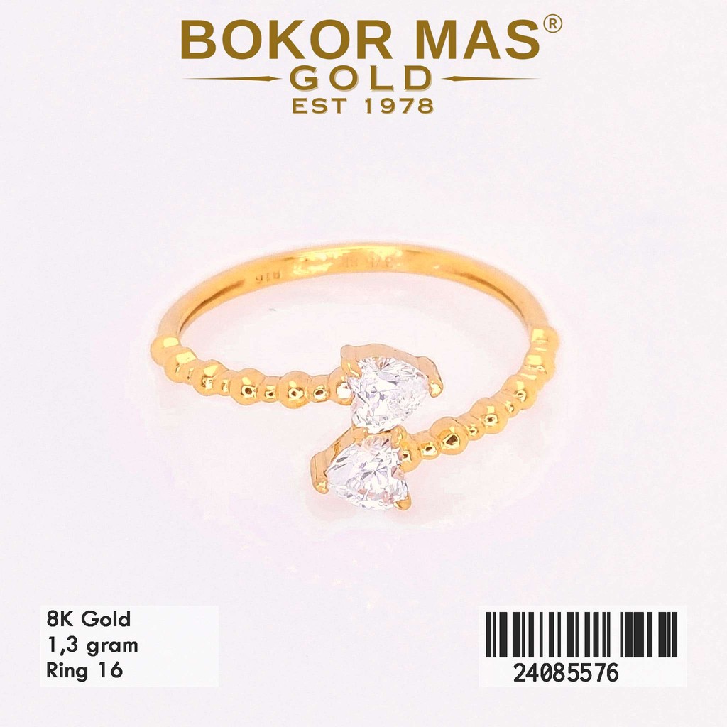 Cincin Permata Emas 375 8K 24085576 - BokorMas Gold