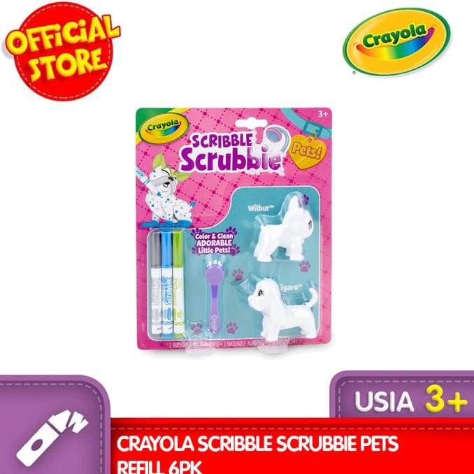 

CRAYOLA Scribble Scrubbie Pets Refill 6Pk