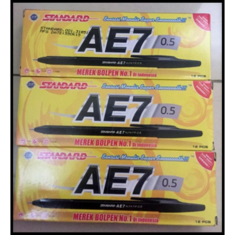 

Pulpen Standart Ae7 Isi 12 Buah