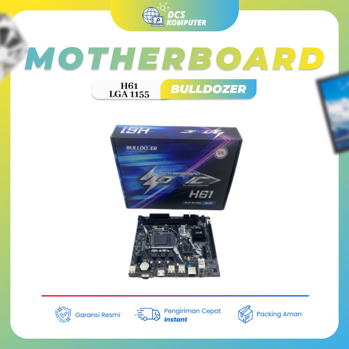 MOTHERBOARD BULLDOZER H61 INTEL SOCKET 1155