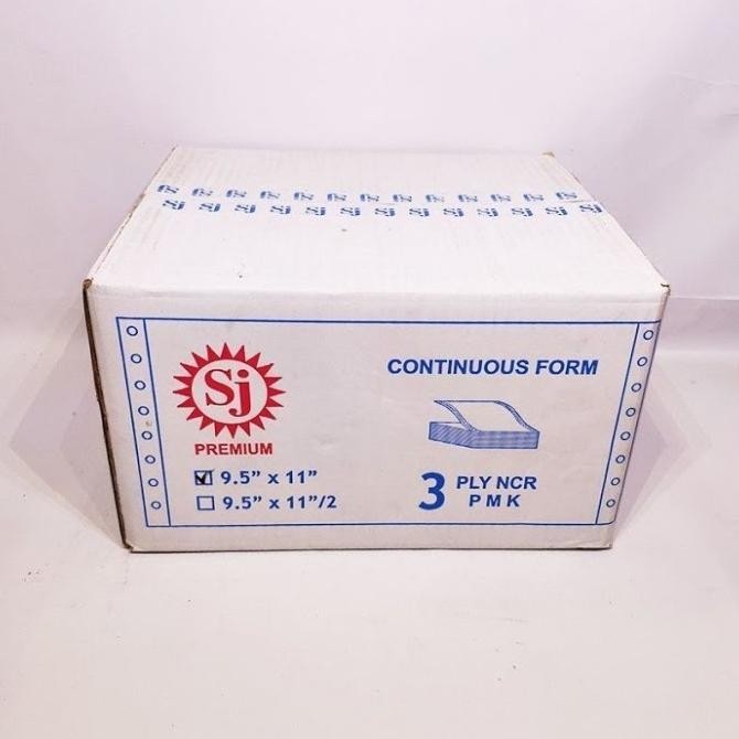 

[ DUS ] Kertas Continuous Form 3 Ply 9,5 x 11 Bagi 2 - SJ Premium
