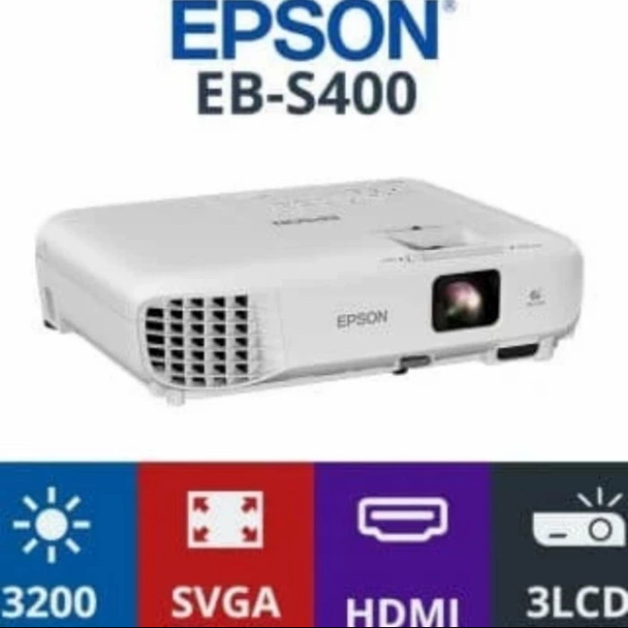 Proyektor Epson Eb-S400 / Svga / Ebs400 / Hdmi / Projector Epson Eb - S400 / Eb-S400 Terbaru 100 %