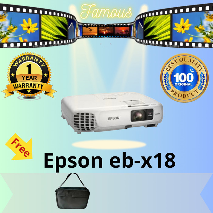 Proyektor Epson Eb-X18 / Epson Eb-X18 Hdmi Xga 3000 Lumen Termurah 100 % Original