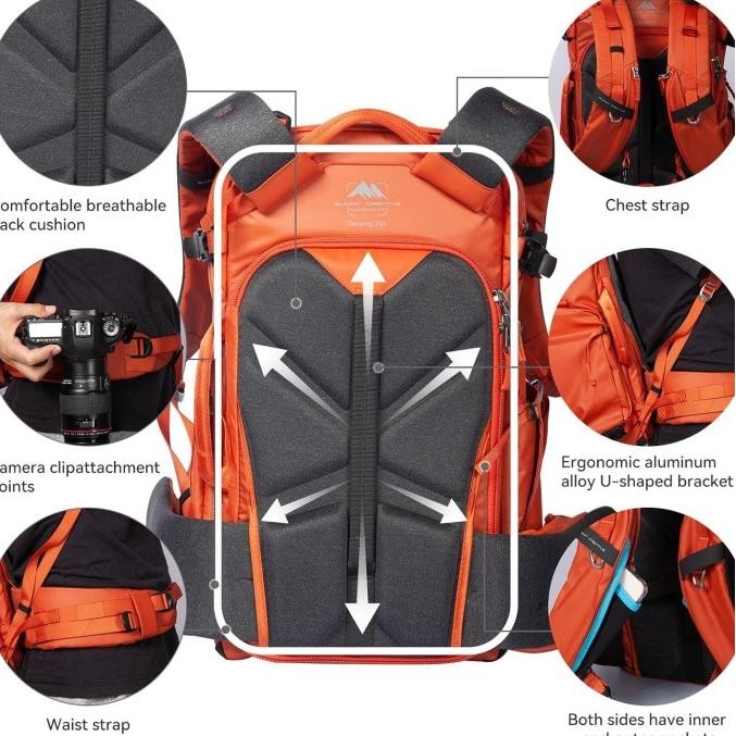 Summit Creative Camera Backpack Tenzing 25L Tas Kamera Outdoor 25 L Tas Ransel Kamera 25 Liter