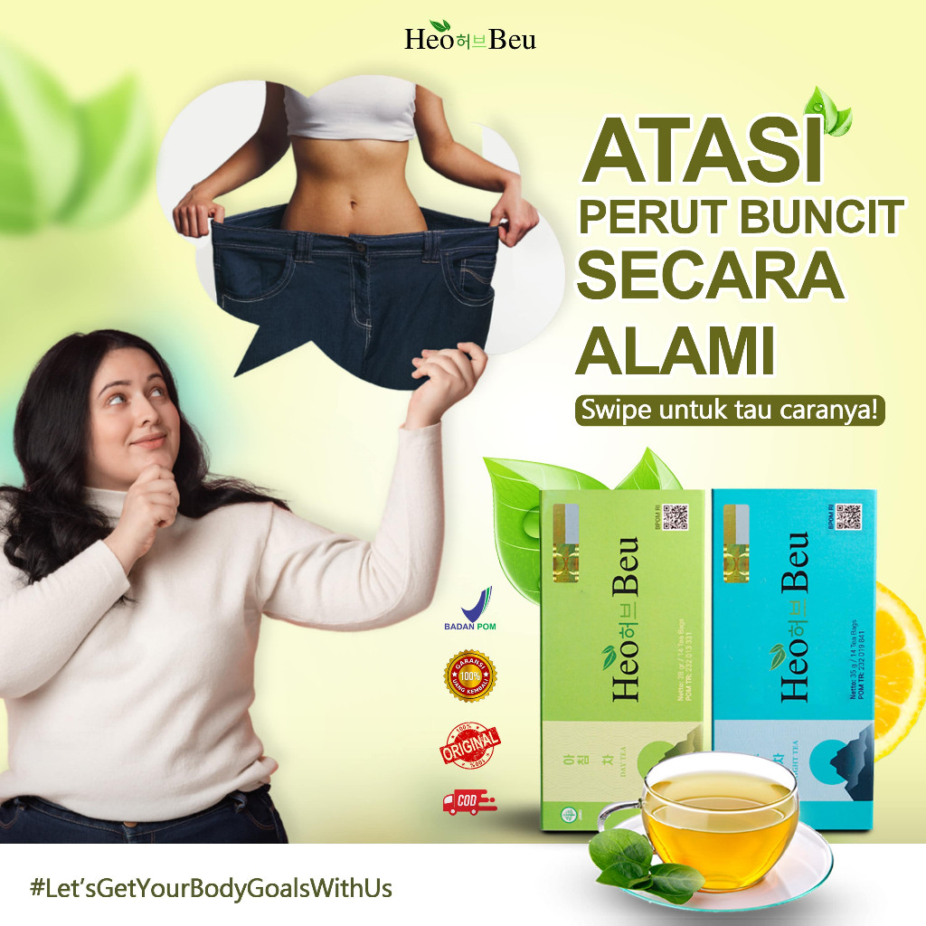 

Promo 12.12 Heo Beu Heobeu Slimming Tea Original Pelancar Bab Teh Heo Beo Korea Original Bpom Teh