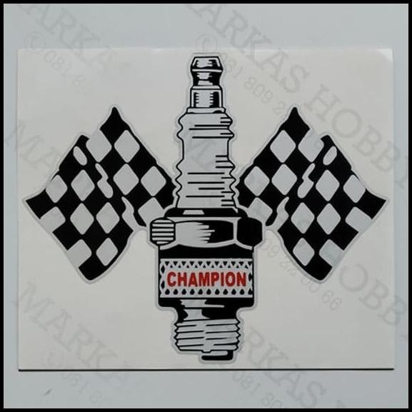 

DISKON STIKER CHAMPION SPARK PLUG LOGO !