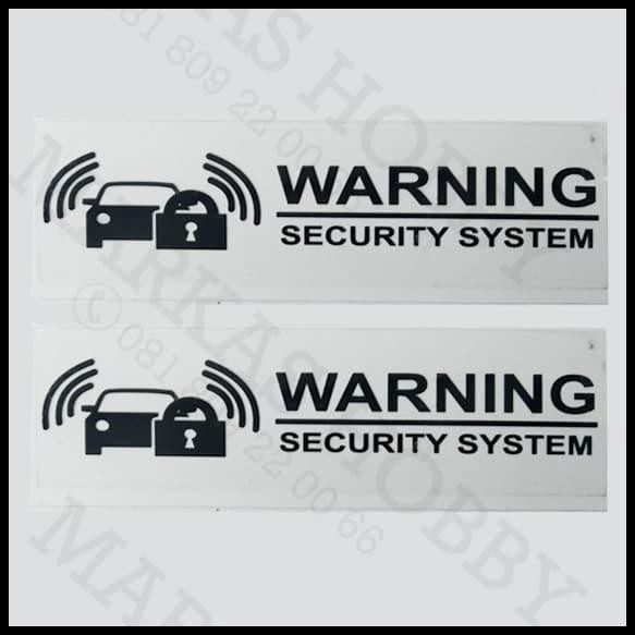 

TERMURAH STIKER WARNING SECURITY SYSTEM TRANSPARANT !!!!