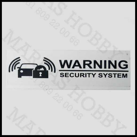 

HOT DEAL STIKER WARNING SECURITY SYSTEM SINGLE TRANSPARANT !!!
