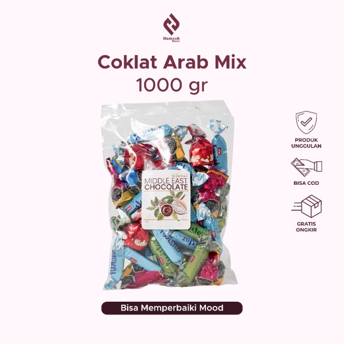 

Ready Stok - Coklat Mix 1 Kg Coklat Arab Mix Premium Oleh Oleh Haji Dan Umrah