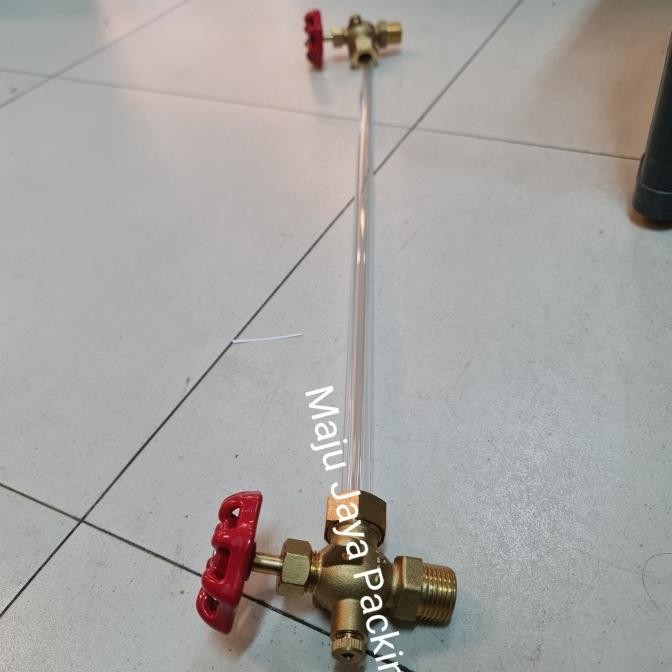 

Water Gauge / Level Gauge / Kran Penduga Kuningan 1/2 Inch + Pipa Kaca Original Dan Terpercaya