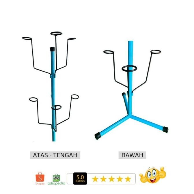 Gantungan Helm Berdiri Simple