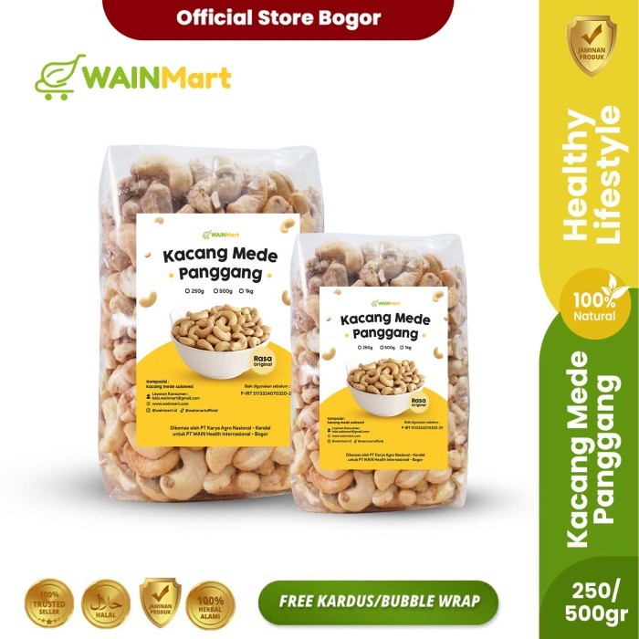 

Ready Kacang Mede Oven Original Super Kacang Mete Gurih Snack Cemilan