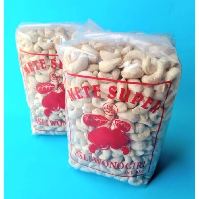 

Ready Promo Grosir /Produsen 1Kg Kacang Mete Mentah Super Utuh Asli Wonogiri
