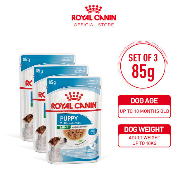 

23bagusmenshop - Royal Canin Mini Puppy Wet Food 85gr x3 Pouch Makanan Basah Puppy