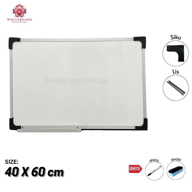 

Diskon! Papan Tulis / PapanTulis / White Board / WhiteBoard Non Magnet Gantung 40x60cm