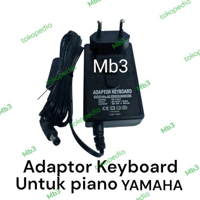 ADAPTOR KEYBOARD PIANO  YAMAHA DGX600, DGX620, DGX660 OUTPUT 12 VOLT