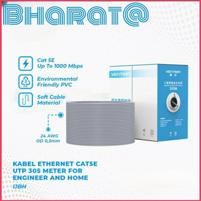 

Diskon! VENTION Kabel Lan UTP Cat5e Cat5 Cat 5 RJ45 Ethernet