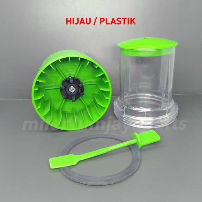 READY STOCK  Chopper Blender Pisau Bumbu Basah Miyako / Wet Mill Giling National - Hijau / Plastik K