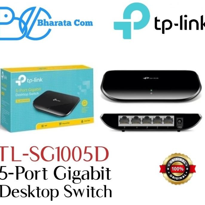 

Diskon! Switch Hub Tp Link 5 Port TL SG1005D Gigabit Desktop TpLink Tp-Link