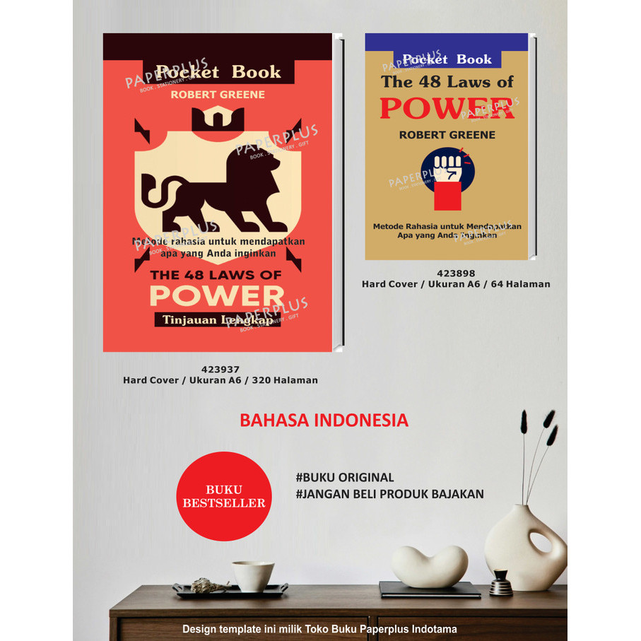 

The 48 Laws of Power Tinjauan Lengkap by Robert Greene / Resensi Buku Inspirasi/ HC / Pengembangan