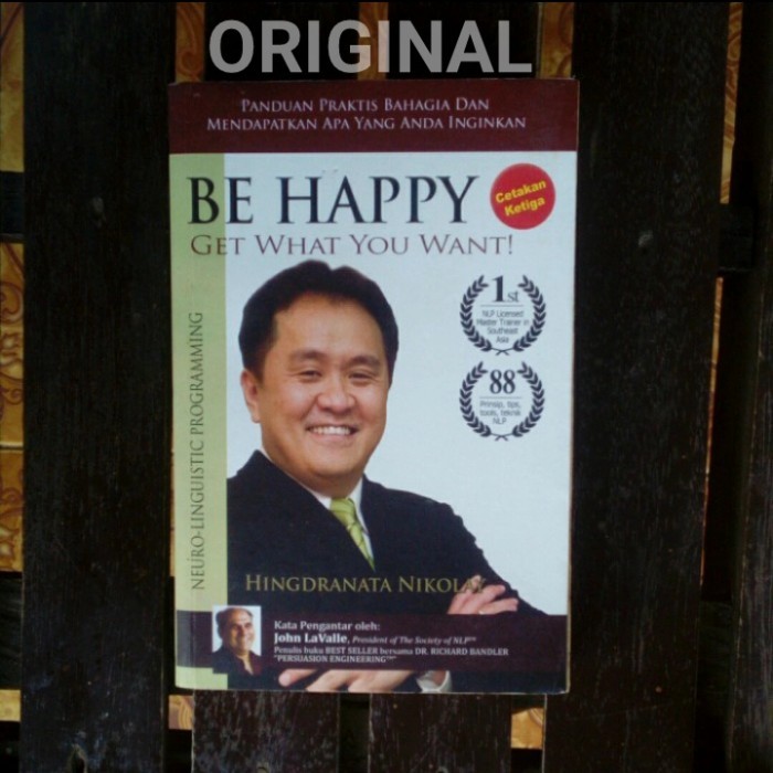 

Buku NLP - Be Happy Get What You Want - Hingdranata Nikolay