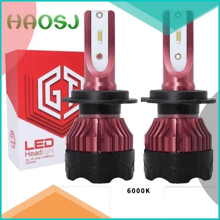 SEPASANG LAMPU MOBIL LED HEADLIGHT LED ZES H4 H11 H7 LAMPU UTAMA 11OKT