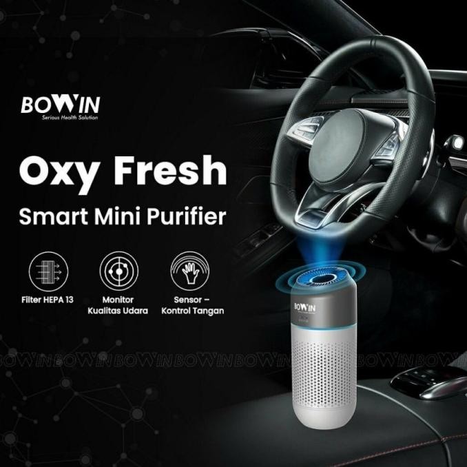 Bowin Portable Car Air Purifier Oxy Fresh Smart Mini HEPA Mobil Rumah