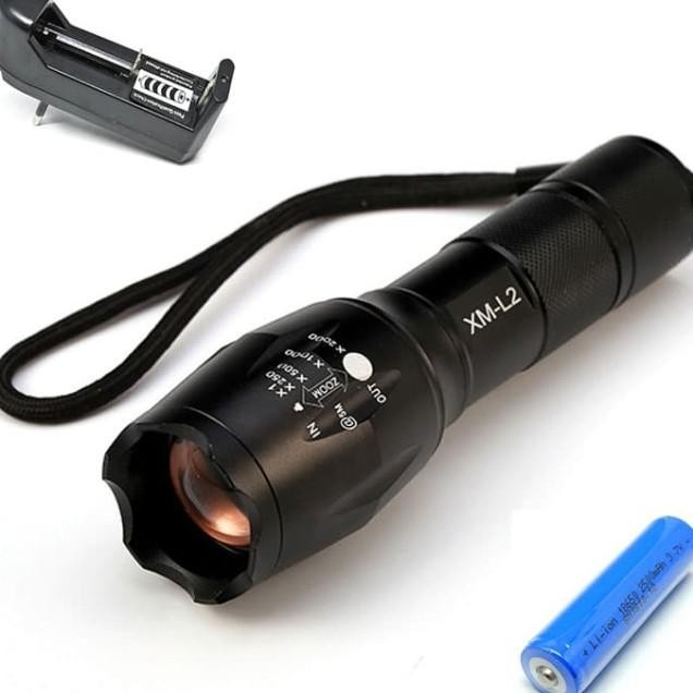 Senter Led Tactical Cree Xm-L2 8000 Lumens