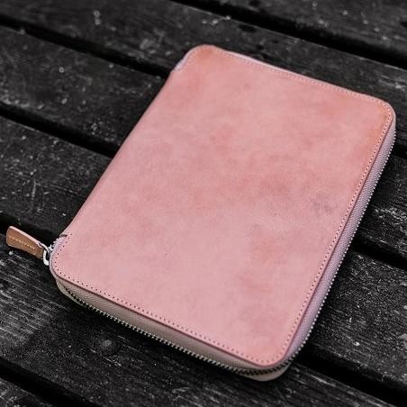 TERBARU - GALEN LEATHER Leather Zippered A5 Notebook Folio