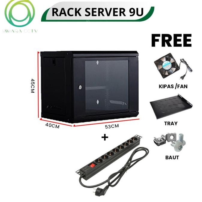 TERMURAH - Rack server wallmount 9u / Rak server Wallmount 9u