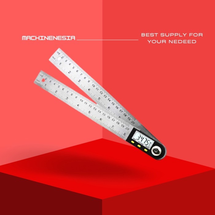 

PENGGARIS PENGUKUR SUDUT KEMIRINGAN GENIOMETER SIKU DIGITAL