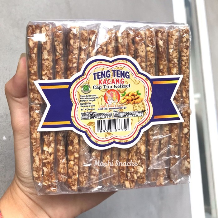 

TERBARU Teng Teng Kacang Cap Dua Kelinci isi 30 (kecil) Asli Bangka / TengTeng