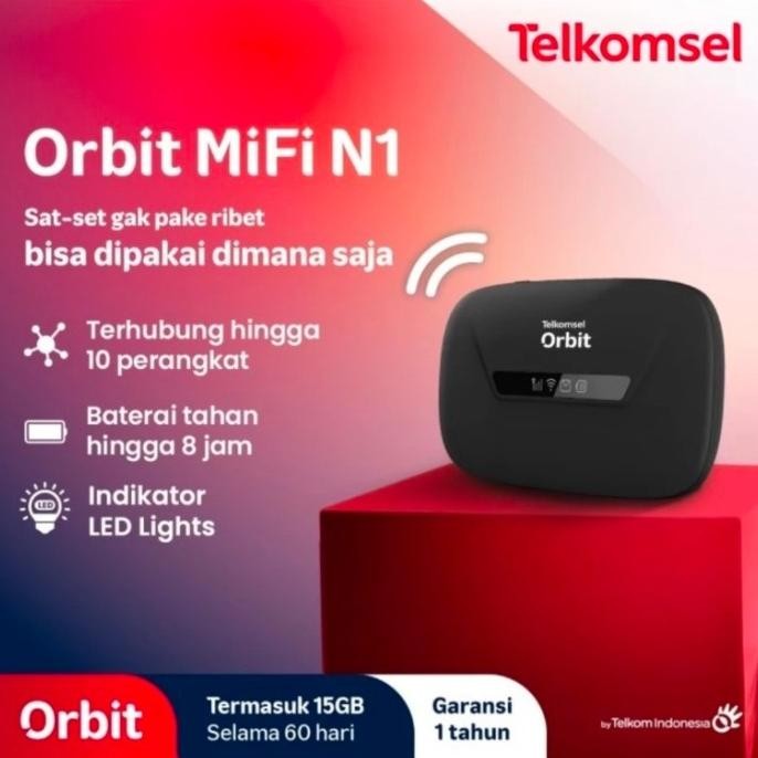 Telkomsel Orbit Mifi N1 Portable Modem internet Wifi 4G High Speed