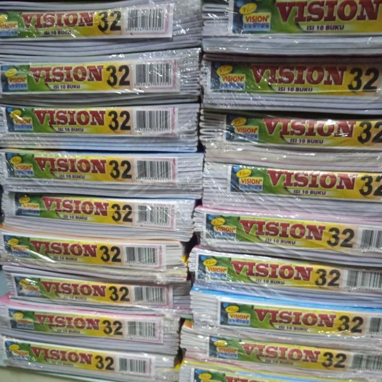 

New Arrival Buku Tulis Vision 32 Lembar (Isi 10 Buku)