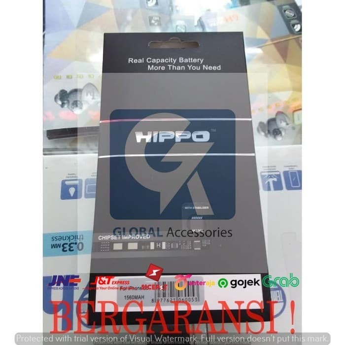 Baterai Battery Batre REAL Power Hippo iPhone 5 / 5s / 5C ORIGINAL!