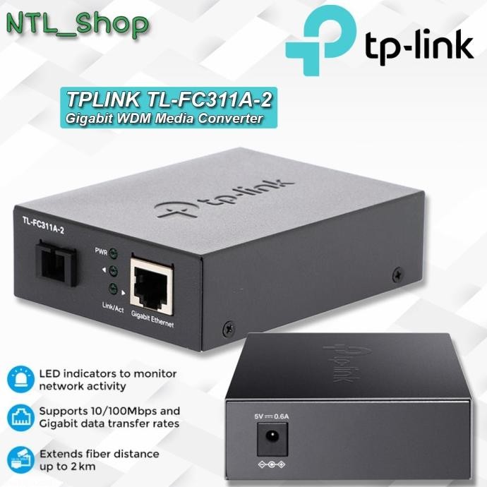 TPLINK TL-FC311A-2 Gigabit WDM Media Converter