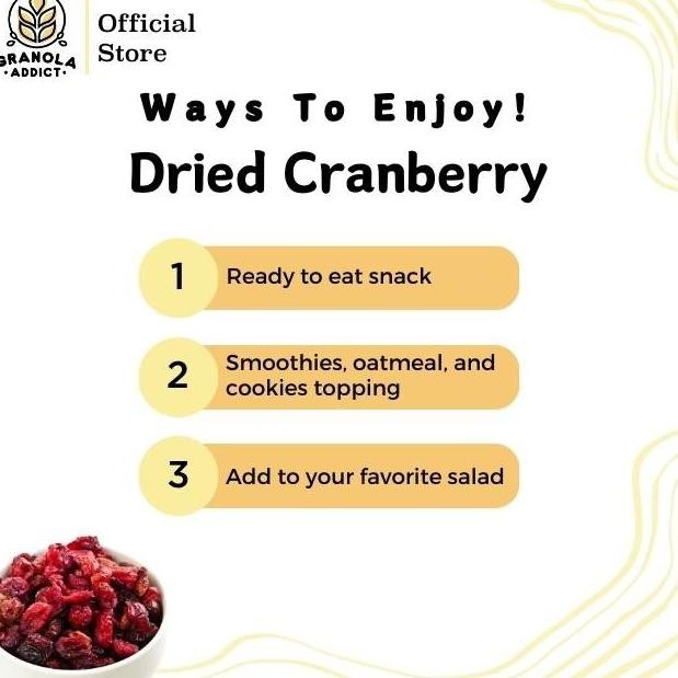 

X Dried Fruit (Raisin, Cranberry) 500G - Granola Addict Ingredients