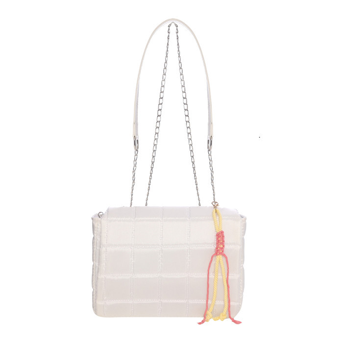 [BISA BAYAR DITEMPAT] Puffy bag Shoulder bag Tas selempang wanita Tokyo Square silver puffy