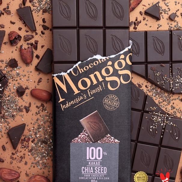 

Dark Coklat & Chia Seed 80G| Chocolate Monggo | Diabetic Friendly