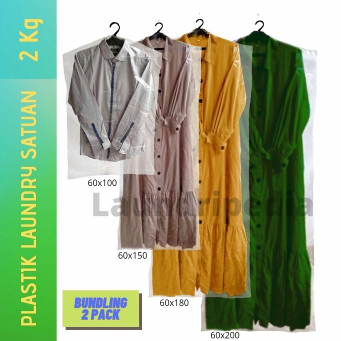 

plastik laundry satuan jas/kemeja/gamis/gaun (paket) termurah