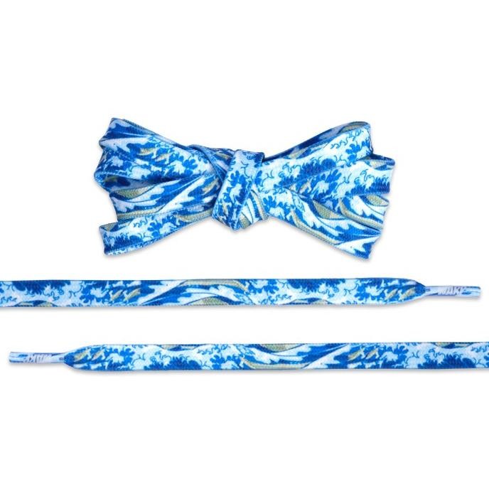 

BLUE- WARP LACES WAVEY JAPAN BLUE SHOELACES
