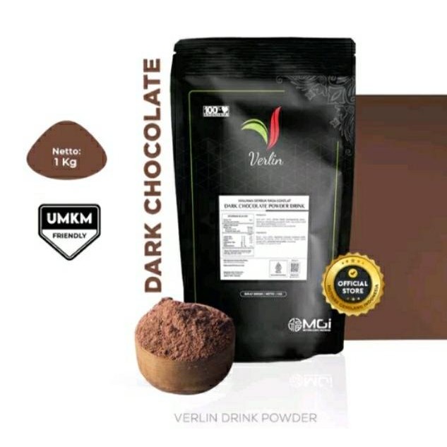 

Siap Kirim Verlin minuman bubuk DARK CHOCOLATE coklat serbuk powder drink 1KG