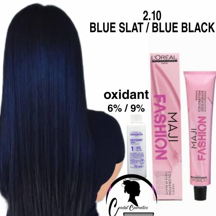 

BLUE- LOREAL MAJIREL 2.10 BLUE BLACK / PEWARNA RAMBUT / HAIR COLOR