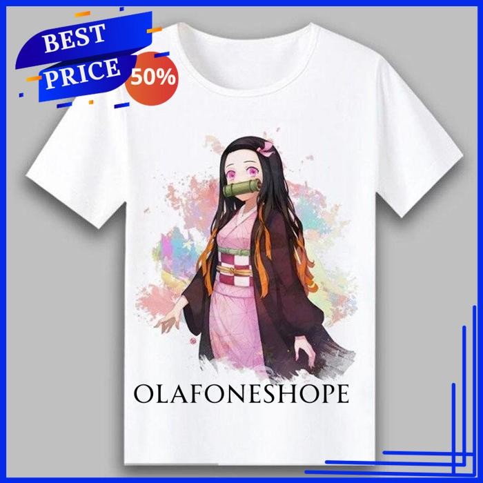 KATANA KIMETSU NO YAIBA / KAOS DEMON SLAYER ZENITSU ANAK TANJIRO WANITA RENGOKU KYOJURO  NEZUKO BY O