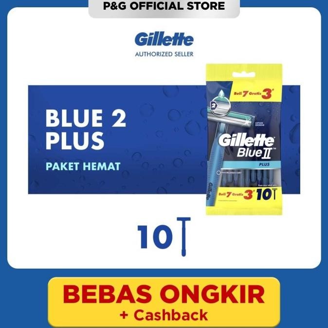 

BLUE- GILLETTE BLUE 2 PLUS PISAU CUKUR REFILL PENCUKUR ISI 10