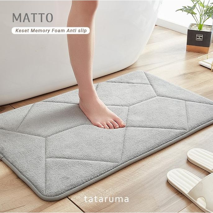

matto - keset kaki memory foam anti slip penyerap air termurah